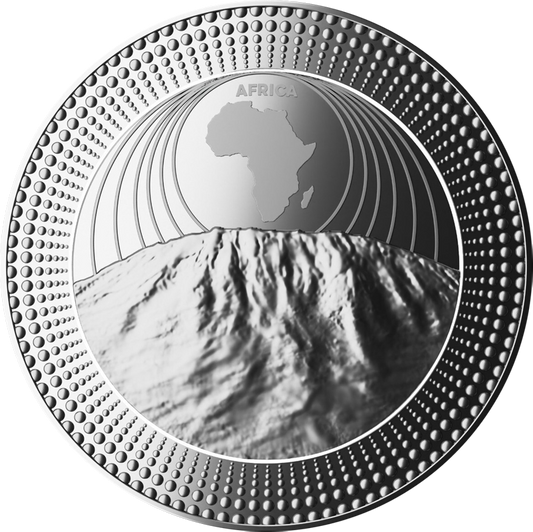 Niue 5 $ Africa - Kilimanjaro 2023 2 Oz Ag.999