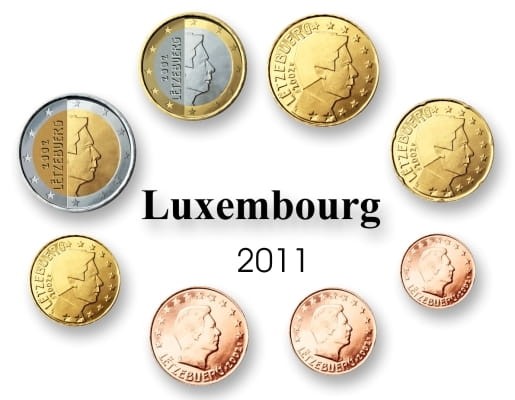 Euro set Luksemburg zestaw menniczy x 8 2011