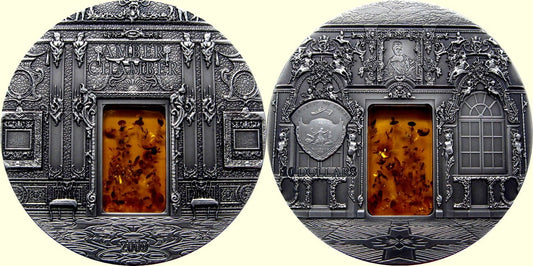 Palau 10$ Bursztynowa komnata + bursztyn 2009 Mineral Art I