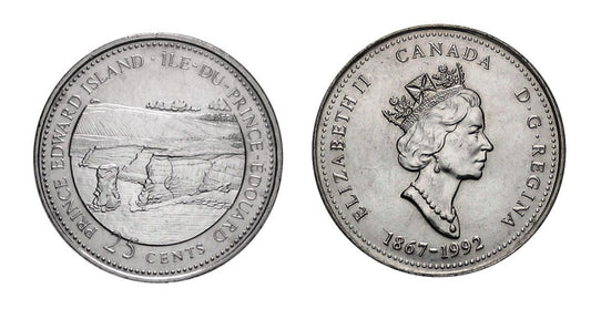 Kanada 25 centów Prince Edward Island 1992