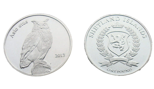 Szetlandy 1 Funt Uszatka zwyczajna 2017