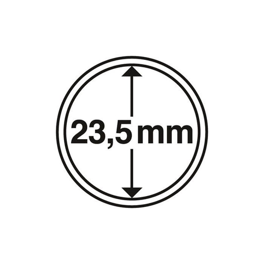 Kapsel 23,5 mm idealny na 1 euro