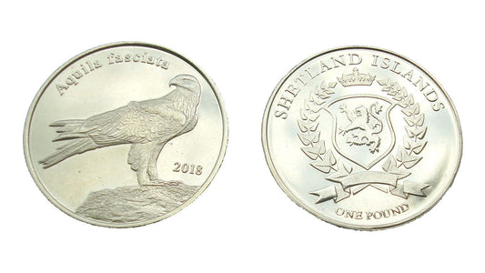 Szetlandy 1 Funt Orzeł południowy 2018