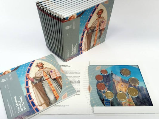 KMS SAN MARINO zestaw menniczy x8 2018