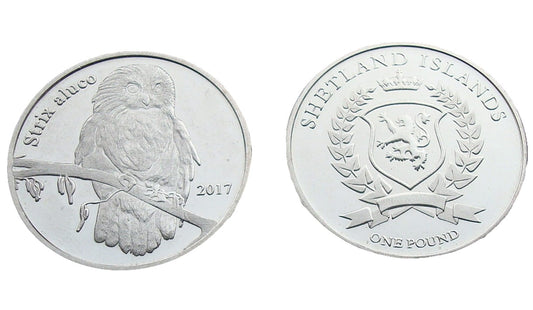 Szetlandy 1 Funt Puszczyk zwyczajny 2017