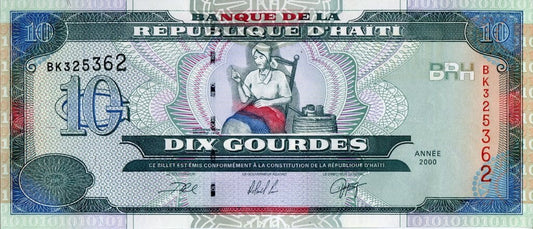Haiti 10 gourdes Armaty 2000 P-265a