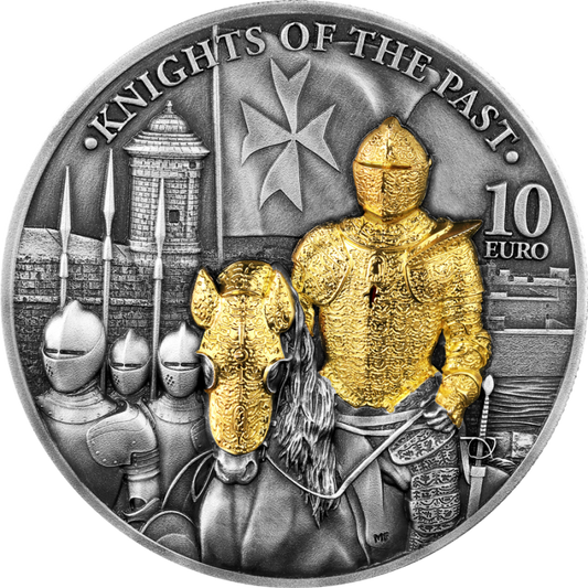 Malta 10 euro Knights of the past  2ozAg.999 2023