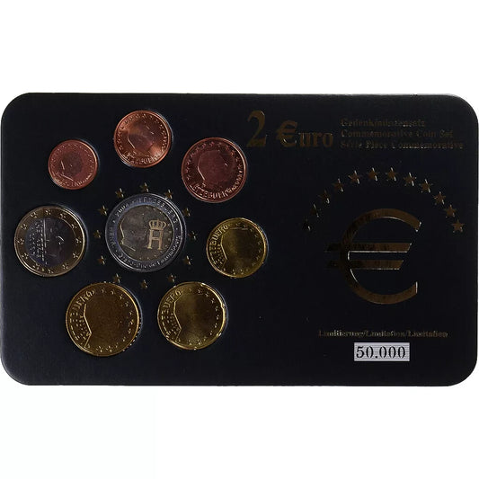 Euro set Luksemburg zestaw menniczy x 8 + 2€ Monogram 2004