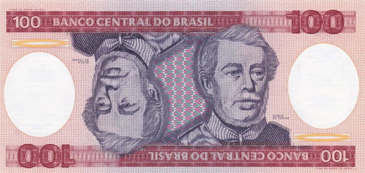 Brazylia 100 cruzeiros Duke of Caxias 1984 P-198b