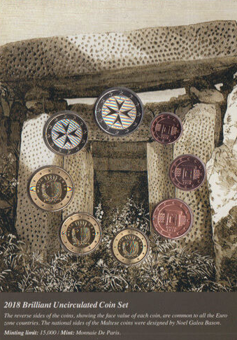 Euro set Malta zestaw menniczy x 8 2018
