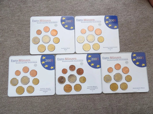 Euro set Niemcy x40 2005 ADFGJ oficjalne unc