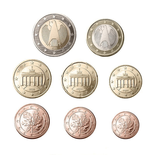 Euro set Niemcy zestaw menniczy 5 x 8 2002 ADFGJ