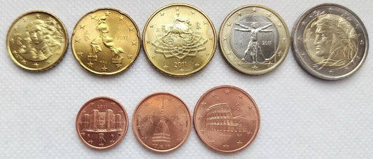 Euro set Włochy zestaw menniczy x 8 2011