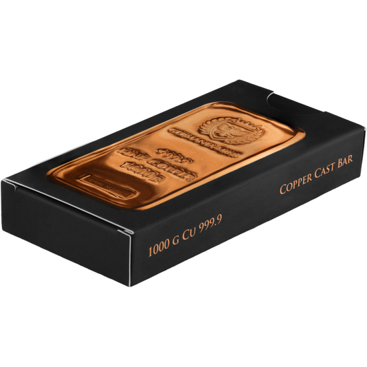 Germania Mint Copper Bar 1000 g Cu 999.9