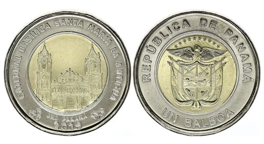 Panama 1 balboa Bazylika Św. Marii 2019 nr1