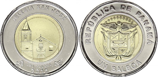 Panama 1 balboa Kościół San Jose 2019 nr4