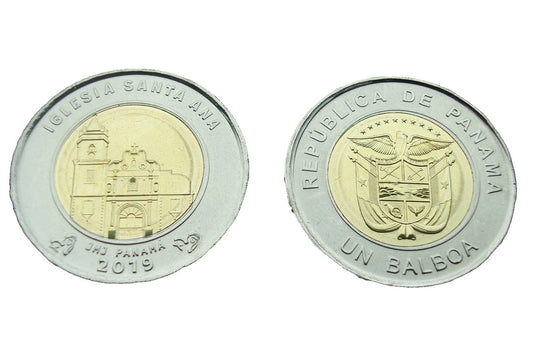 Panama 1 balboa Kościół Santa Ana 2019 nr8