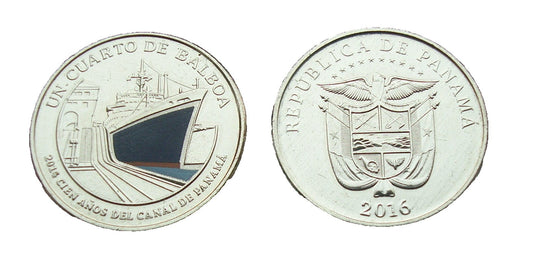 Panama 1/4 balboa 100-lecie kanału 2016 nr 5
