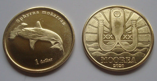 Polinezja francuska 1 $ Głowomłot olbrzymi 2020