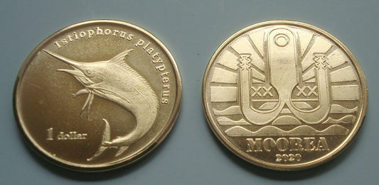 Polinezja francuska 1 $ Żaglica 2020