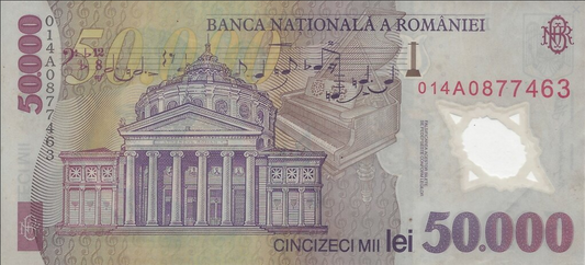 Rumunia 50 000 leu Opera 2001 P-113