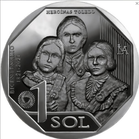 Peru 1 sol x 6 Niepodległość 2020+